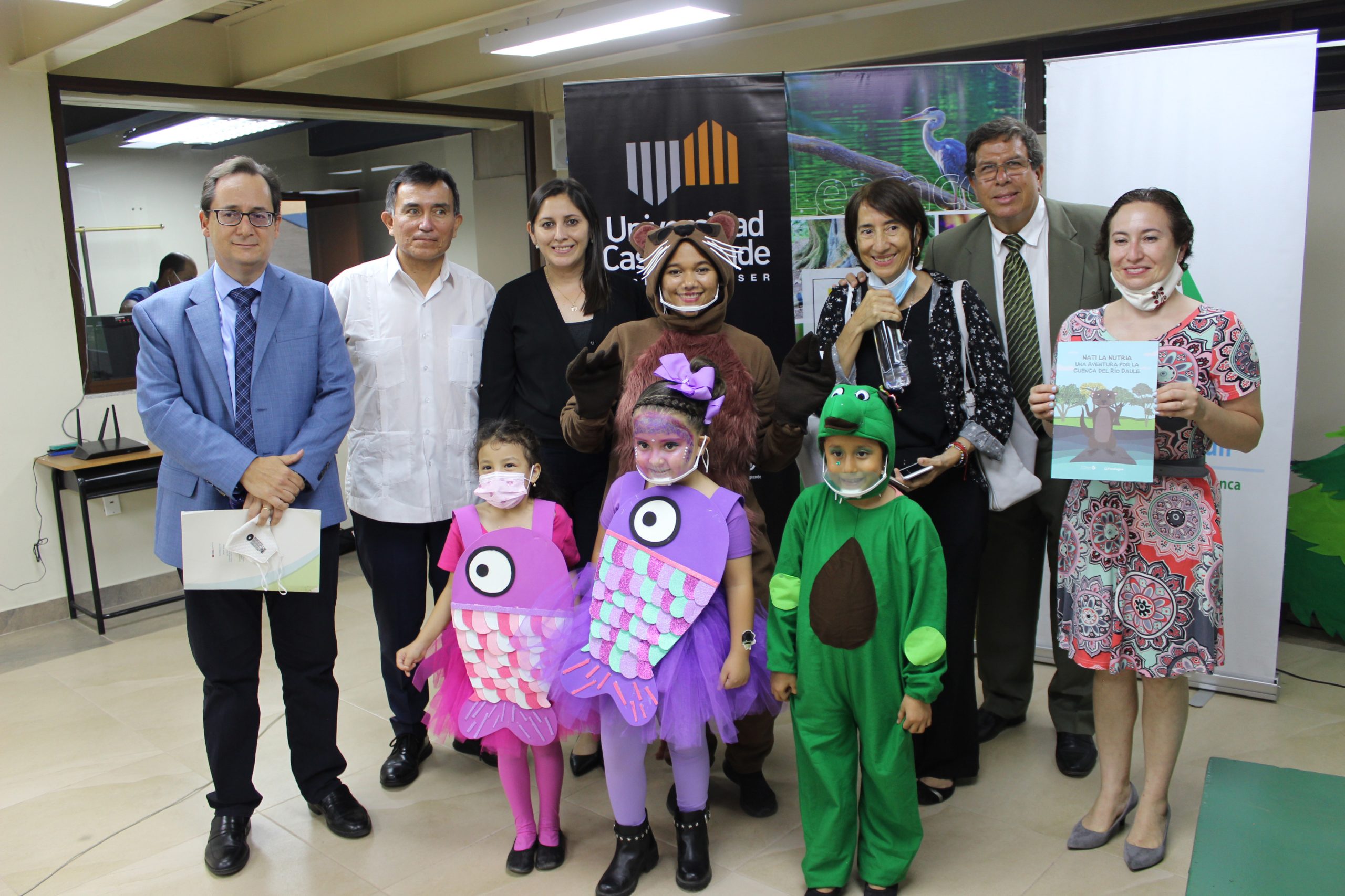 Representantes de Universidad Casa grande, The Nature Conservancy, Fondagua, Tec lemas.
